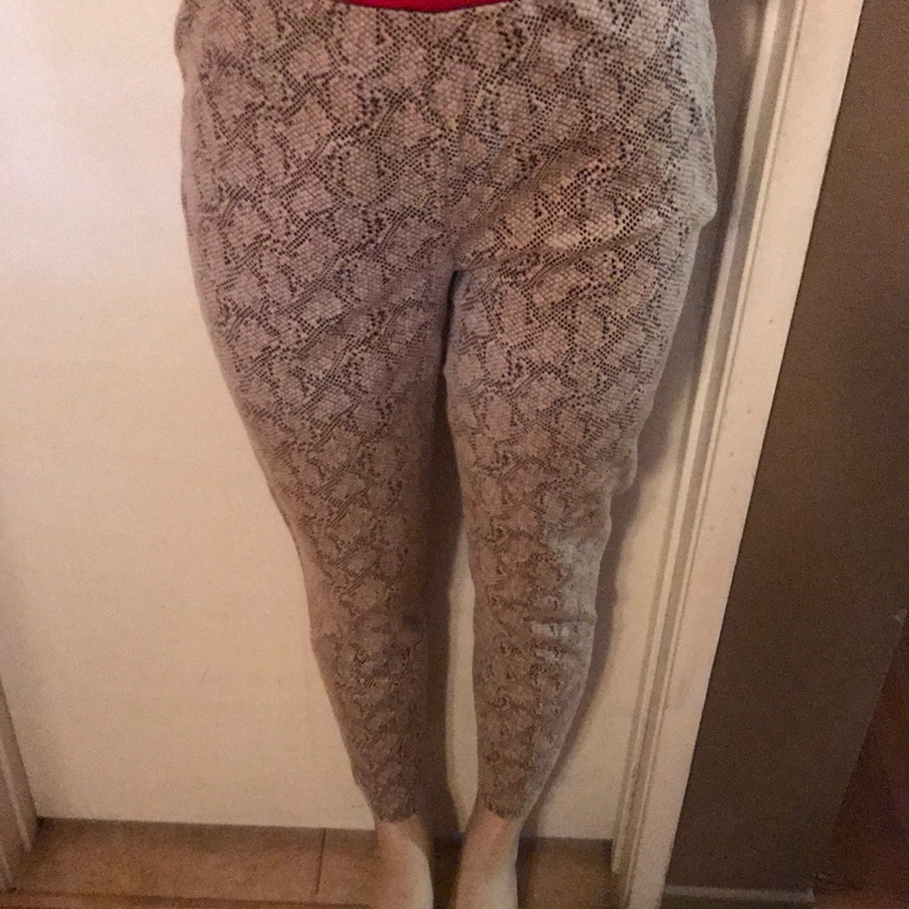 L) Zara Python Leggings!!